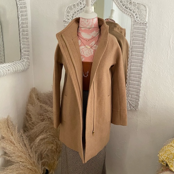 J. Crew Factory Jackets & Coats New Jcrew Classy Casual Wool Tan